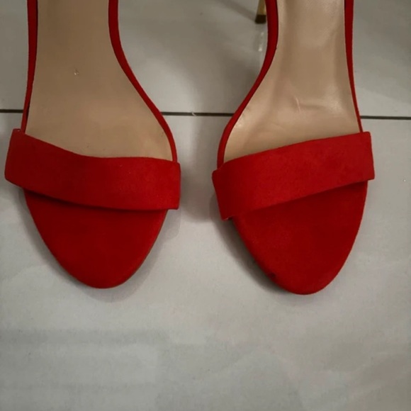 Zara Red and Gold Heels - Picture 6 of 6
